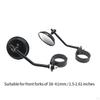 , Retro Clip on 38-41mm Fork Mount Side Mirror Motorcycle for Accessories Replacement