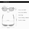 Day And Night Polarized Color-changing Sunglasses Men Driving Fishing Glasses Night Vision Driving Sunglasses Metal