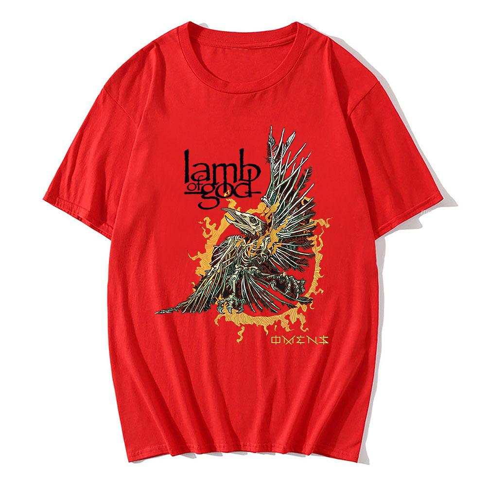 Unisex Streetwear Band Lamb of God Graphic Tshirt Heavy Unisextal Cotton Soft Tshirts for UnisexWomen Hip Hop Fashion Printing Tees