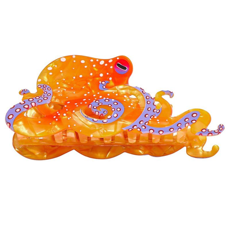 Creative Marine Animal Hair Clip 1Pcs Octopus Shark Grab Clip for Unique Hairstyle DIY and Festivals
