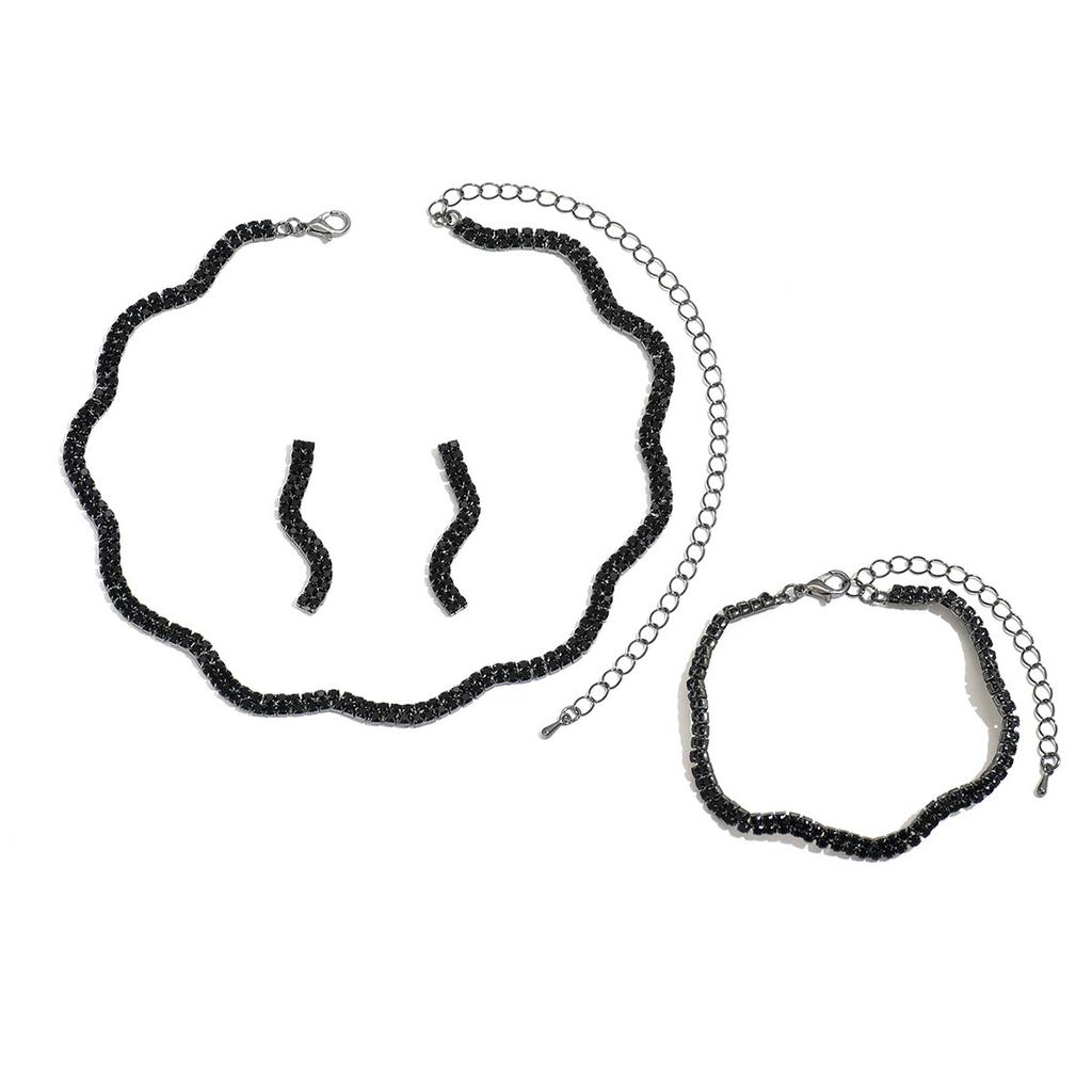 Women'S Necklace, Handmade Earrings, Wedding Jewelry Three-Piece Set