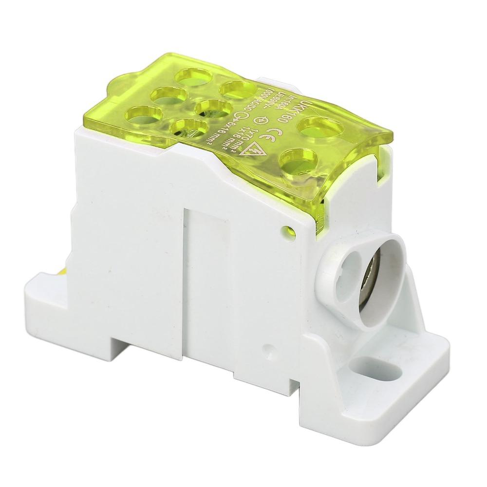 690V DIN Rail Terminal Block Yellow Distribution Box Power Junction Box  Distribution Cabinets
