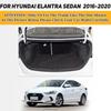 Custom High Quality Car Trunk Mat For Hyundai Elantra Sedan 2016 2017 2018 2019 2020 Interior Accessories Carpet Leather Mat
