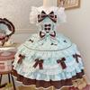 White Sugar Girl Original Lolita Summer Knit Strap Dress