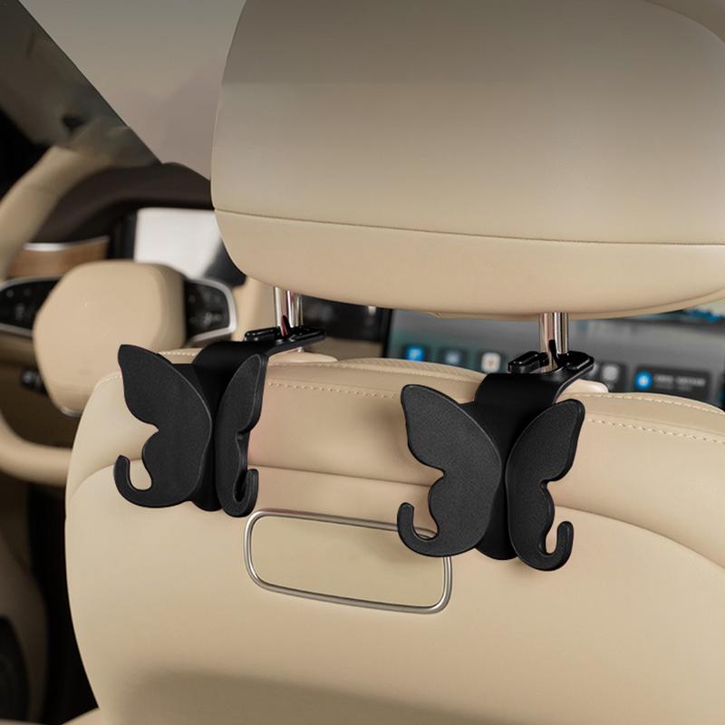 Backseat Hooks For Car Versatile Car Headrest Butterfly Hook Hanger Minivan Caravan Interior Organizer Purses And Bags Holder