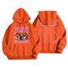Unisex Lightweight Long-Sleeve Printed Hooded Pullover Sweatshirt
