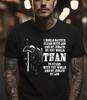 Herren Gott Jesus T-Shirt Stehe bei Gott, Schwarzes T-Shirt, S-5XL Unisex T-Shirt