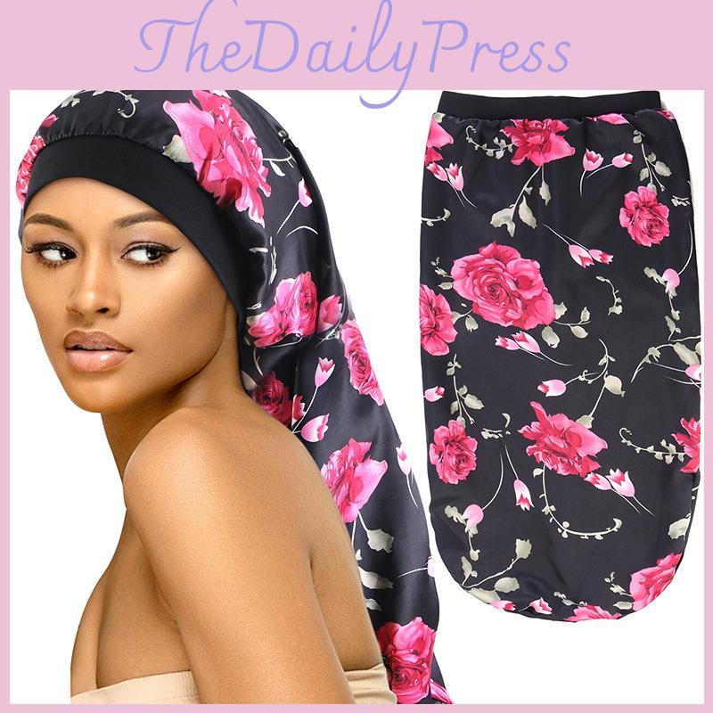 Wide High Elasticity Edge Long Hat Long Hair Care Hat Beauty Makeup Hat