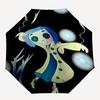 Ghostly Figure, Moonlit Night- Automatic Opening and Closing, 8-rib Structure Portable Umbrella, Suitable for Men and Women in All Seasons -