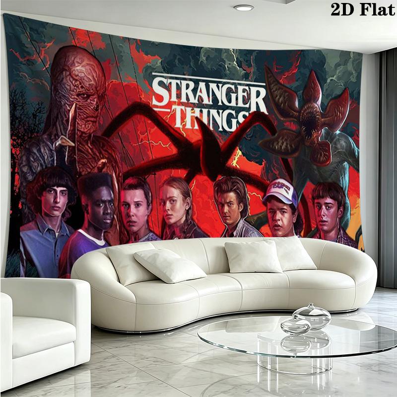 Stranger Series Wall Tapestry Aesthetic Wall Hanging Printed Fabric Blanket Decorative Tapestries for Bedroom Living Room Home Decor