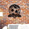 Classic Soccer Metal Wall Art, Home Office Decor, No Power Needed