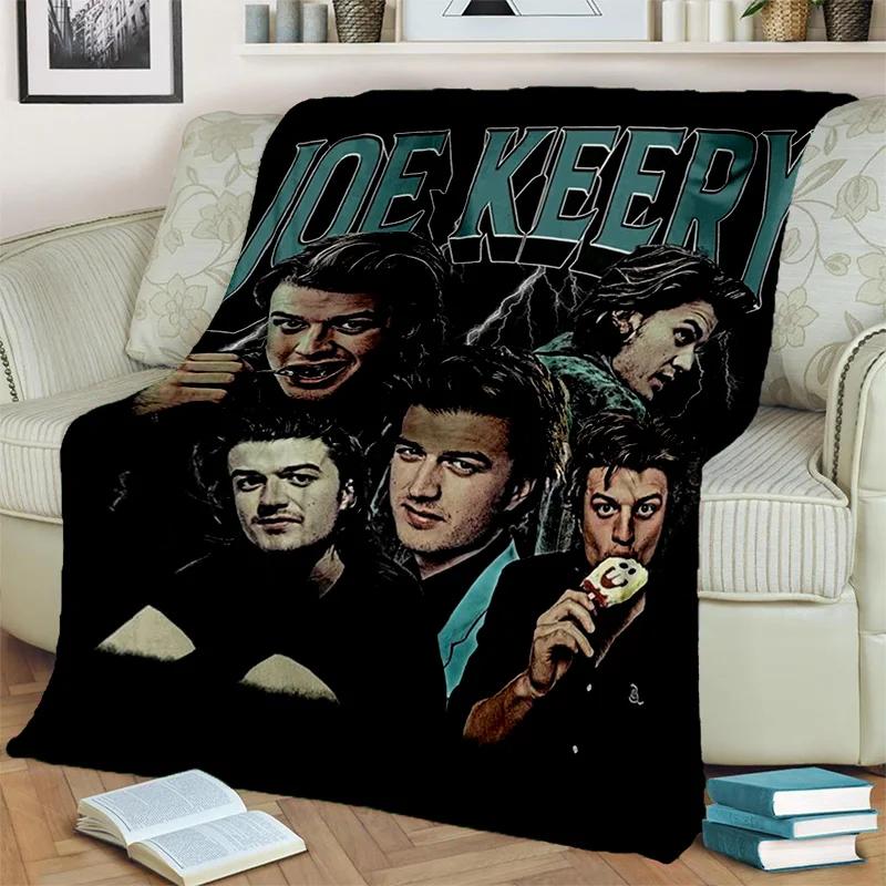 Joe Keery Actor 3D Printing HD Blanket,Soft Throw Blanket for Home Bedroom Bed Sofa Picnic Travel Office Rest Cover Blanket Kids