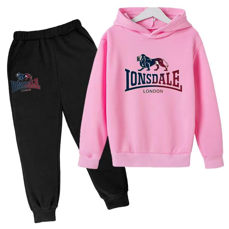 New Children's Sports Clothing Sets-Boys' Girls' Hooded Sweatshirts Pants (3-13 Years Old) Top+Bottoms Children's Brand Clothing
