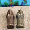 Egyptian King Pharaoh Sarcophagus Coffin with Mummy Figurine Statue Miniature Sandplay Decor Miniature Model Home Decoration