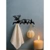 Vintage Deer Key Holder Rustic Woodland Wall Organizer Hook Home Decor Gift