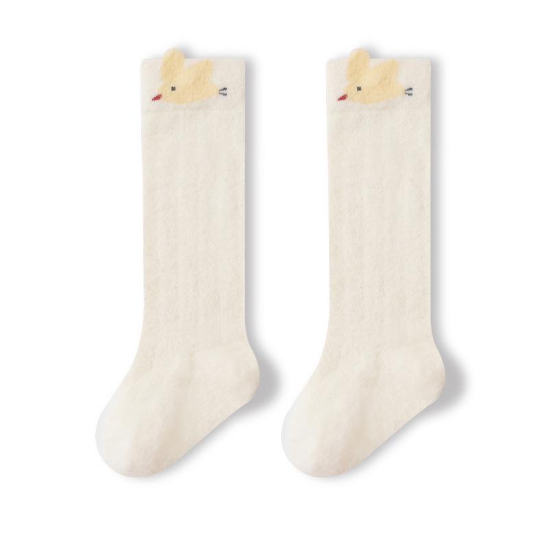 25 Years No-Bone Winter Fleece-Lined Thick Baby Over-the-Knee Socks - Warm, Newborn A-Class High-Top, Non-Tightening