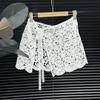 Korean Peplum Tie-Hem Lace Half Skirt - Versatile Yarn Skirt 2025.