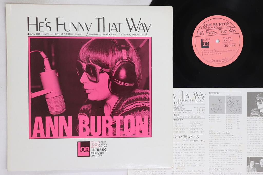 LP Record ANN BURTON - Hes Funny That Way LDC1005 LOB 1977 Japan Jazz Used