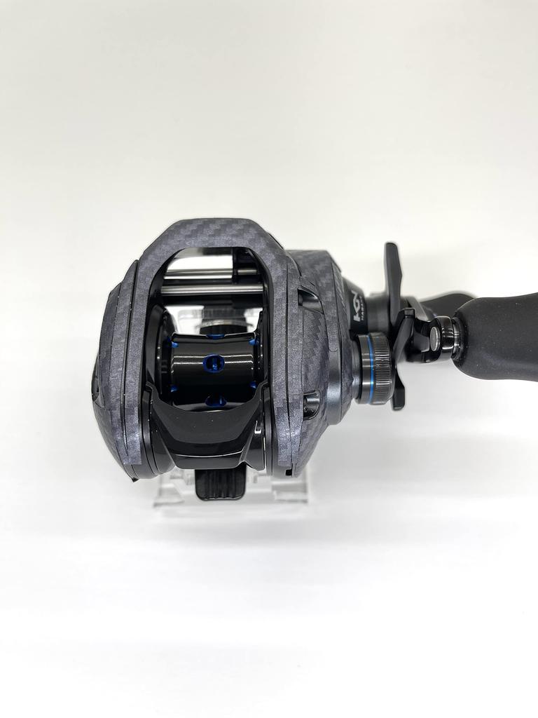 CUSTOM Custom Decal for YOROI and MGL Baitcasting Scratch Protection SEAT.JP 24SLX, 19SLX, Reels, (Silver, Right-Handed)