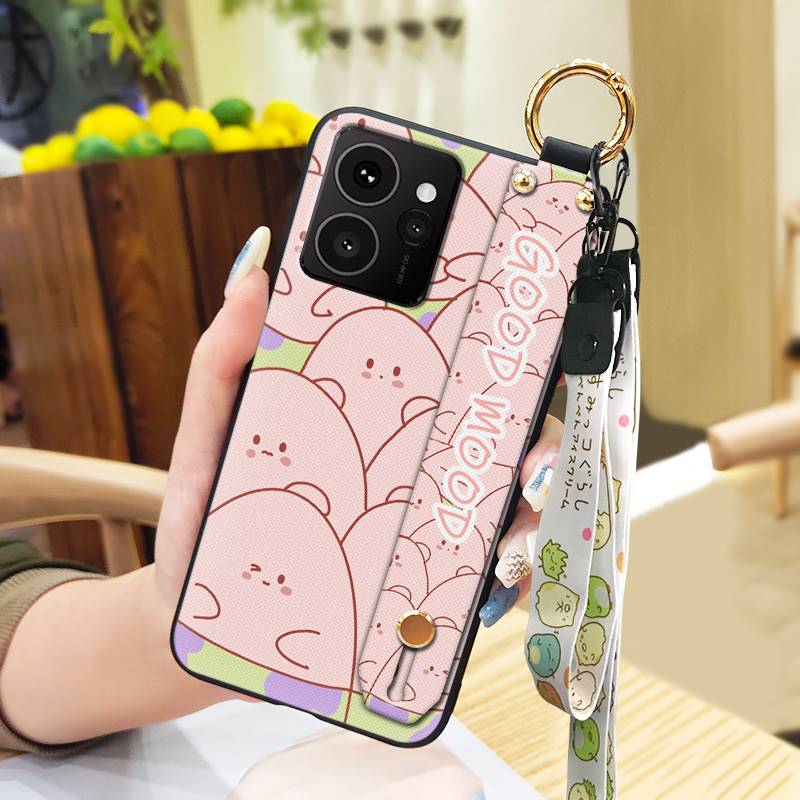 Ring Cartoon Handyhülle Für Nokia HMD Skyline Silikon Weiche Hülle Handschlaufe Schutz Rückseite Lanyard Niedlich Langlebig