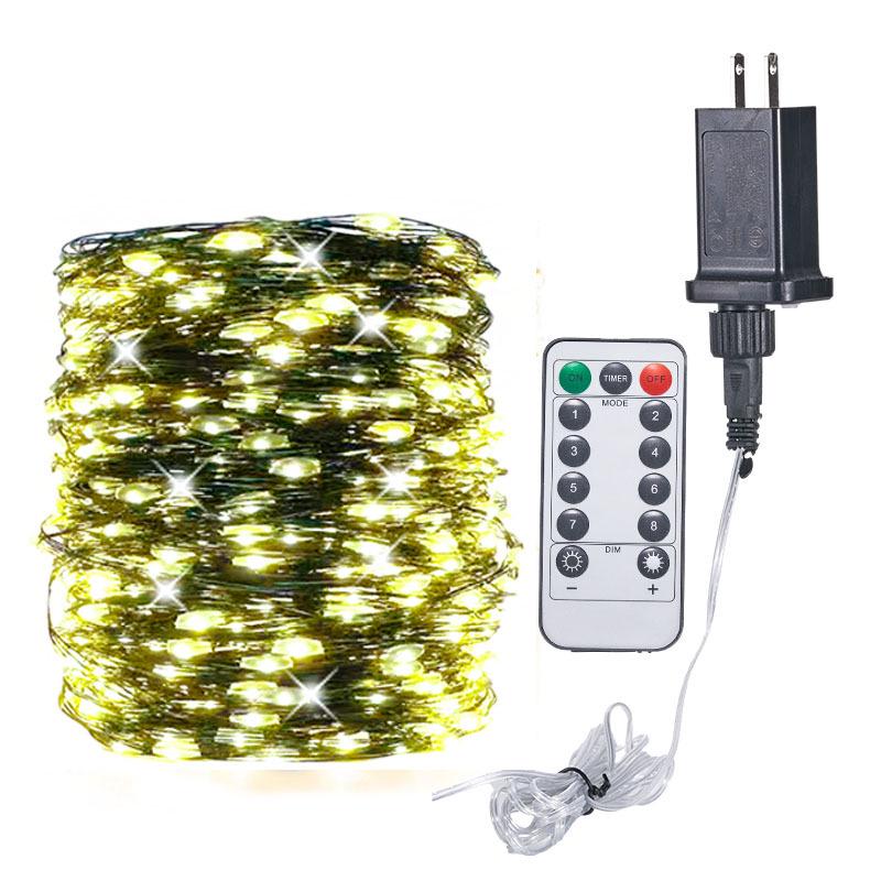 Светодиодные гирлянды из медной проволоки в виде рождественской елки - Звездное украшение