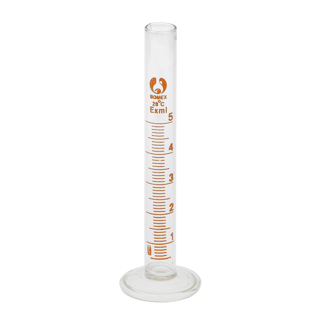 Glass Measuring Cylinder Laboratory, 5ml,