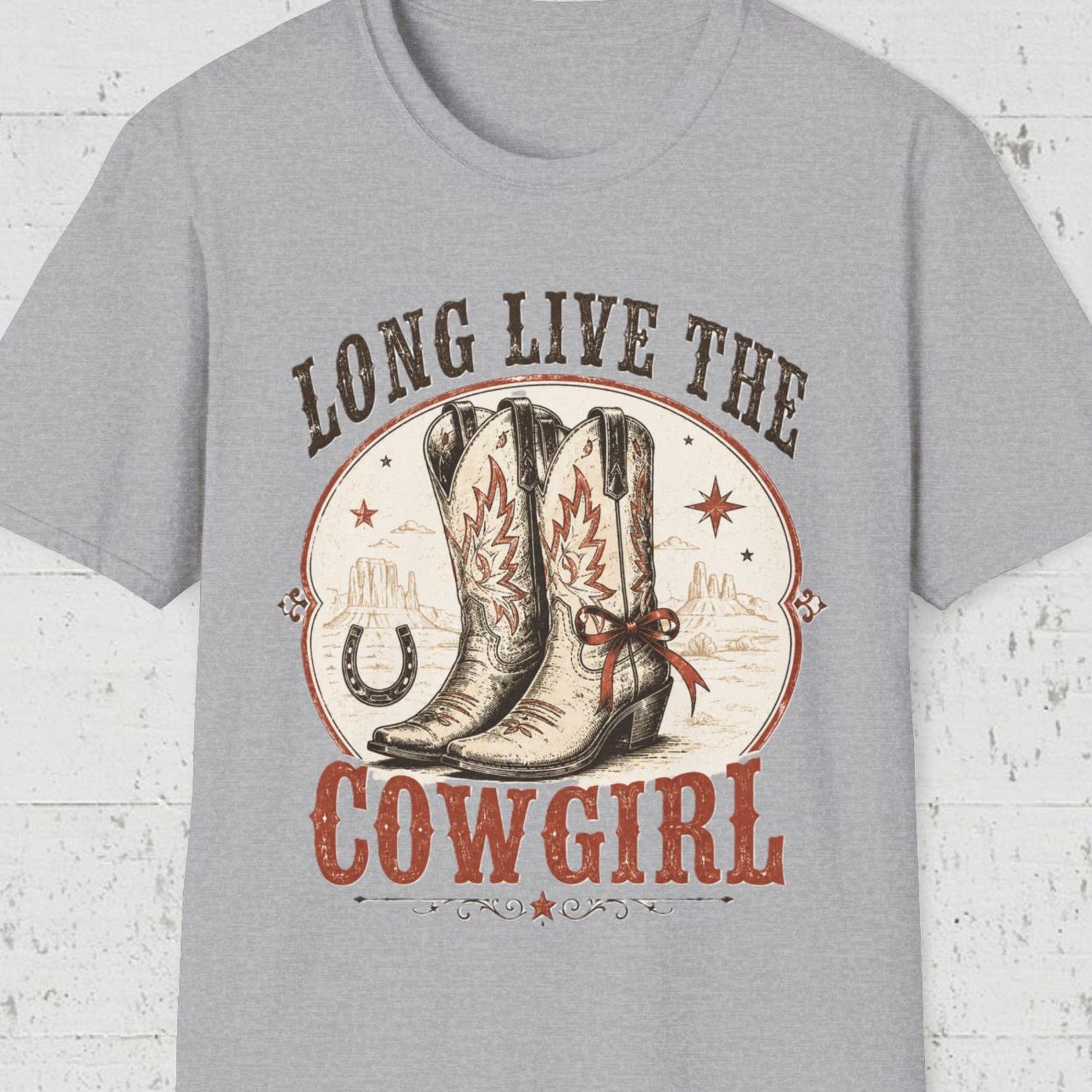 Long Live The Cowgirl Shirt, Cowgirl Boots Tee, Western Cowgirl Shirt, Country Girl T shirt, Rodeo Girl Tee, Ranch Life T shirt L