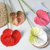 Anthurium Andraeanum Linden Fake Flower For Home Decor And Props Photography