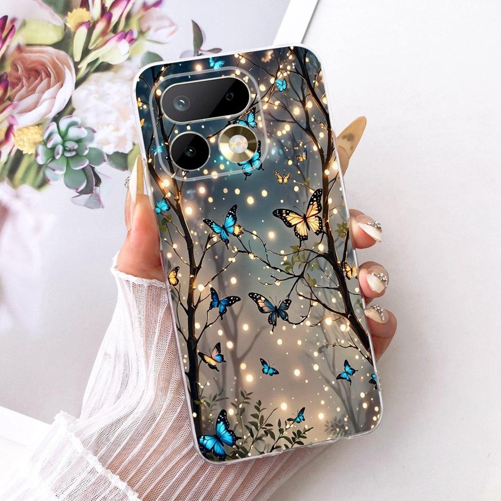 6.78'' For Realme 16Pro RMX5121 RMX5120 Case For Realme 16 Pro Cover Fashion Butterfly Cute Cat Cool Painted Soft Phone Casing
