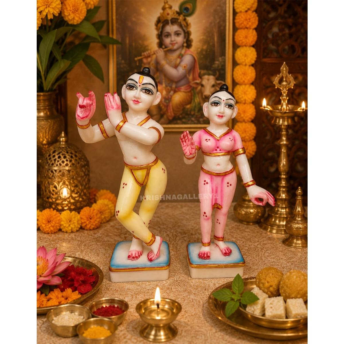 Marble Dust Iskon Radha Krishna Murti