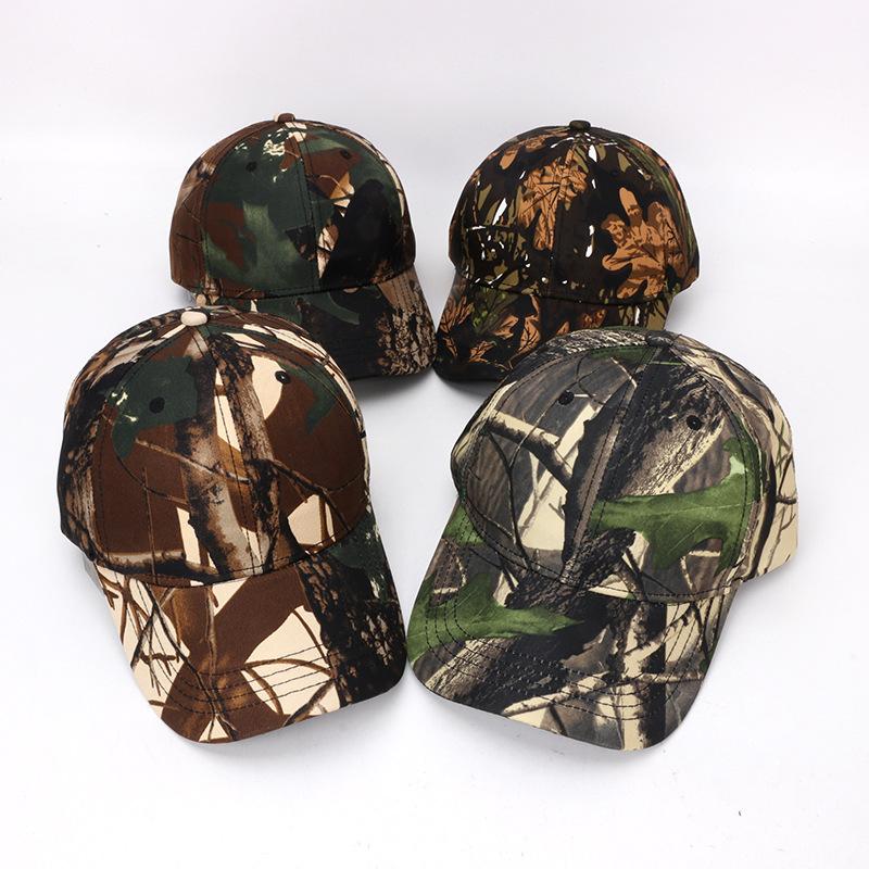 Custom Logo Hiking Hats Leaf Camouflage Baseball Cap For Women And Men Picture Diy Print Embroidery Outdoors Hip Hop Fishing Hat