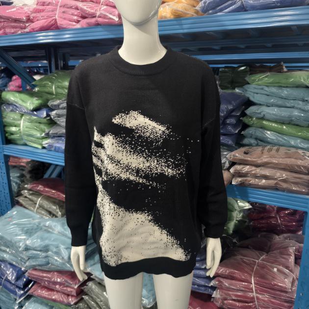 Women's Versatile Round Neck Knit Sweater - Loose Fit, Autumn/Winter 2026 Collection