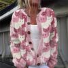 2025 Women's 3D Printed Faux Wool Cardigan Knitwear Sweater