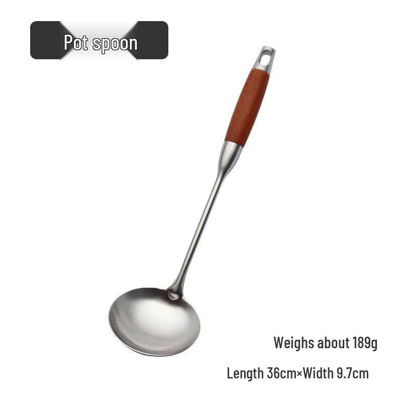 Yoshida Sho Stainless Steel Extended Handle Soup Ladle Set