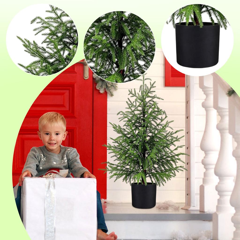 Norfolk vánoční stromek Vchodové dveře vánoční stromek dekorace Vnitřní obývací pokoj vánoční dekorace