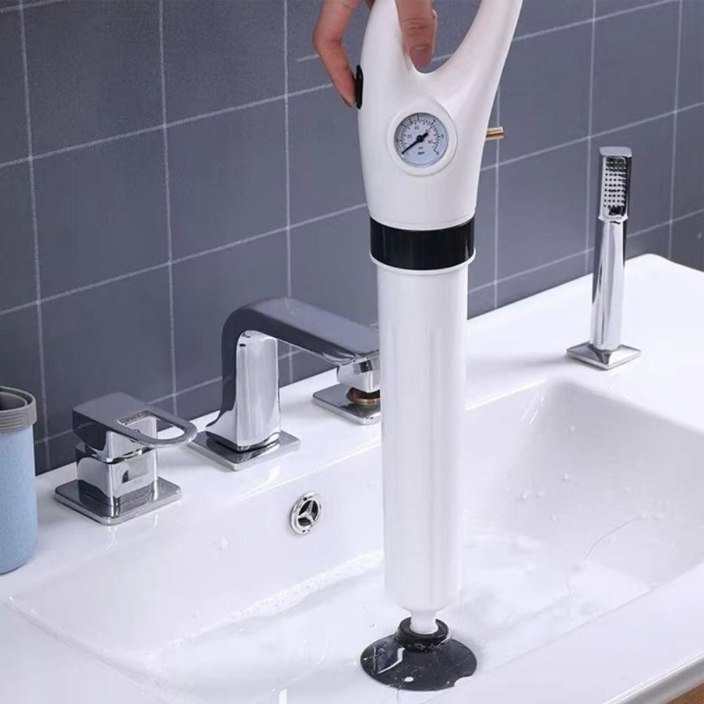 Pipe Plunger Sewer Pipe Unblocker High Pressure Drain Unclogging Device  Household Use