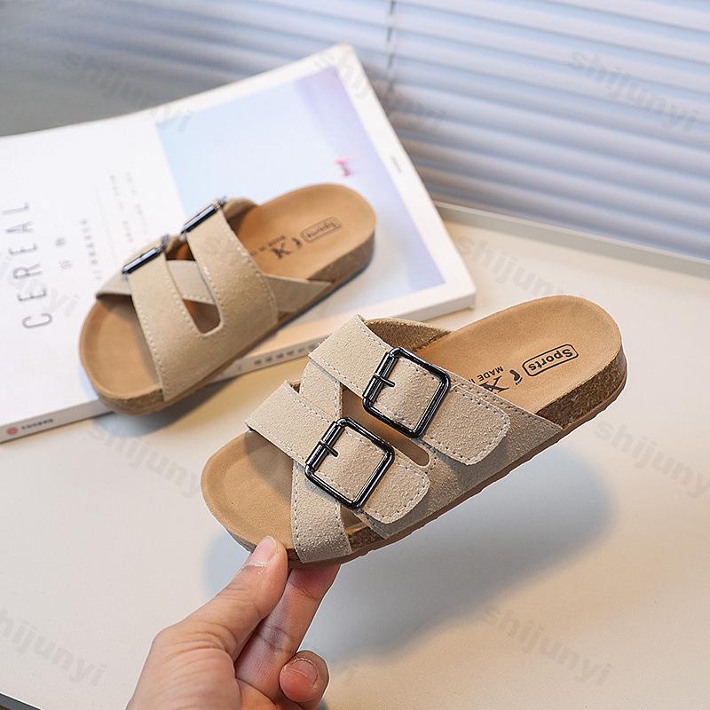 

Children s Slippers Summer New Comfortable Non Slip Outdoor Fashion Boys Slippers Buckle Indoor Girls Kids Large Size 26-36 26