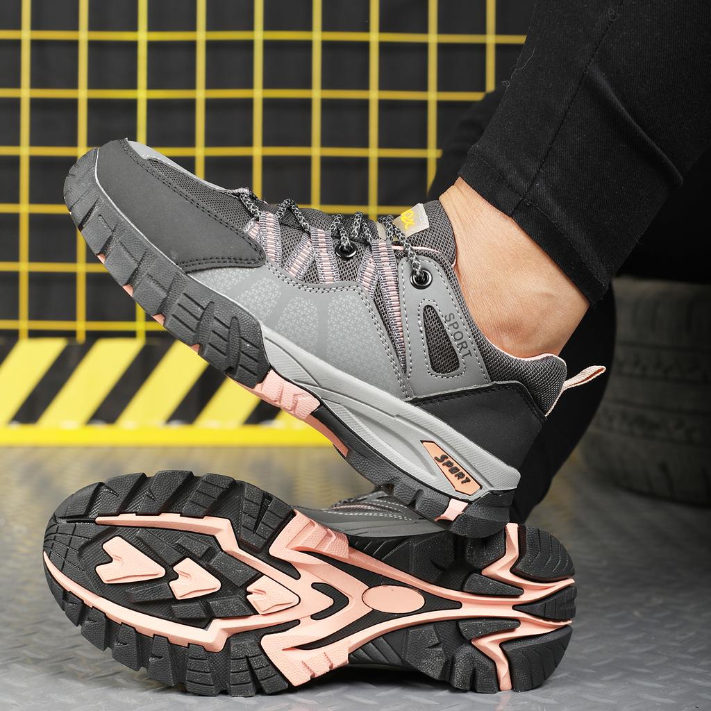 Adjustable Work Shoes Anti-Puncture Anti-Drop Safety Shoes Slip Resistant Boots Work Sneakers Steel Toe Breathable Women’s Shoes