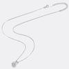 CZCITY Classic Design Ladies Silver Jewelry 1.0ct Round Moissanite Diamond Pendant Necklace S925 Sterling Silver Chain Necklace
