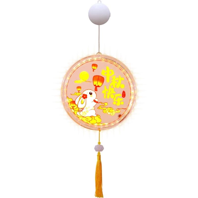 Colorful Autumn Celebration Suction Hanging Ornament Moon Festival Suction Wall Hangings Ornament Stylish Decors