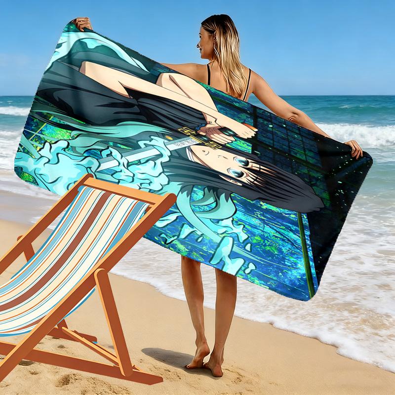 Dynamic Water Spirit beach towel soft Beach towel for vacation photos Outdoor pool towel quickdrying swim towel Absorbent bath towel