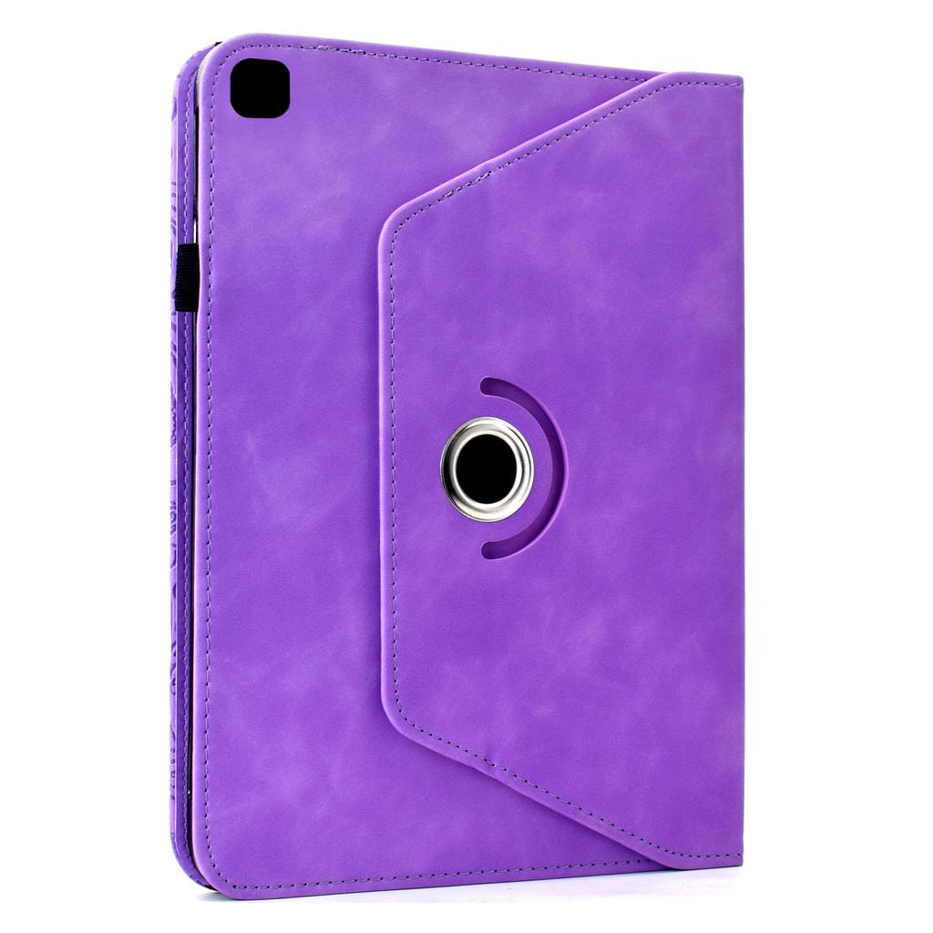 Leather Case for iPad 10.2 (2020)/(2019)/iPad Air 10.5 inch (2019)/Pro 10.5-inch (2017) Card Slots Rotary Stand Mandala Flower Tablet Cover