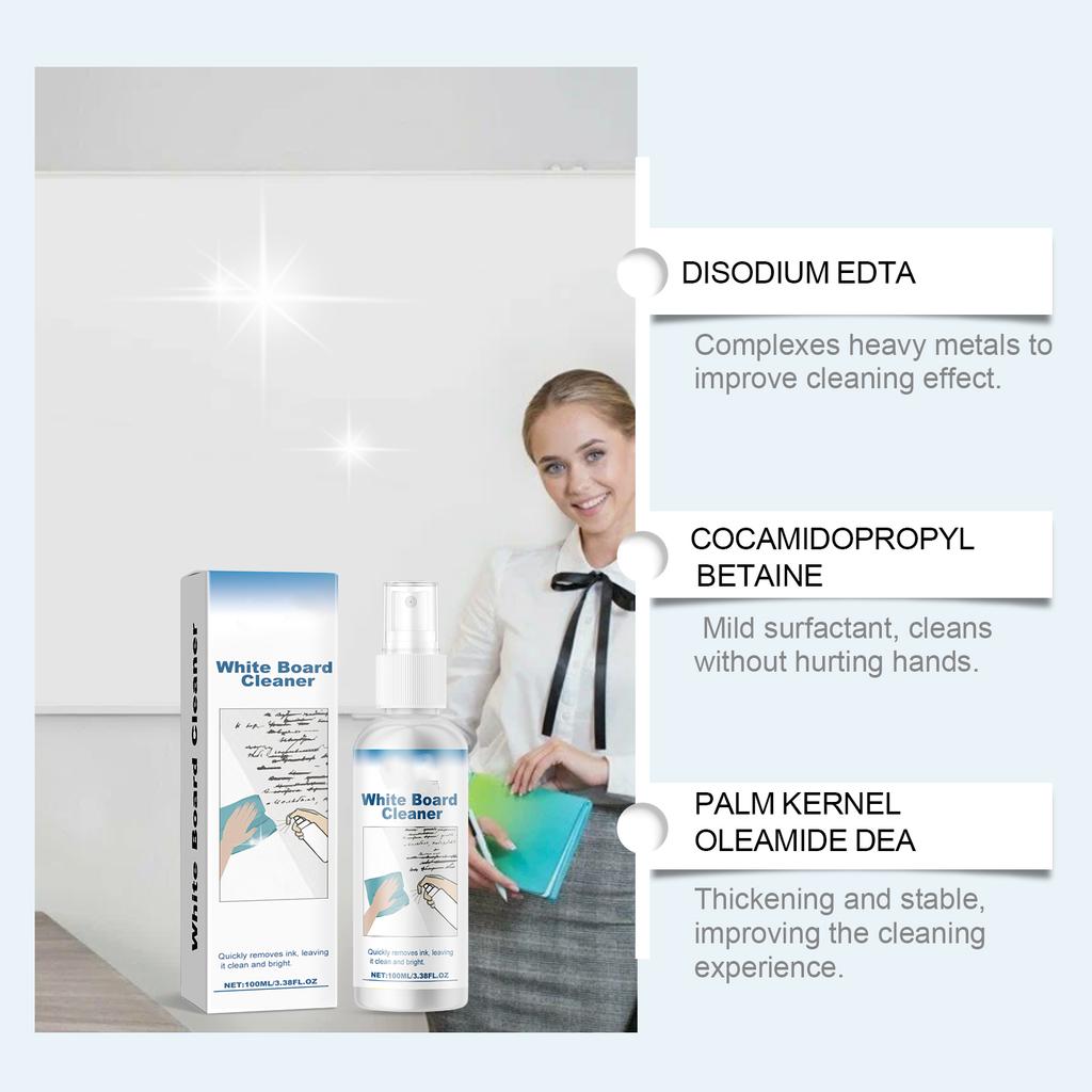 Whiteboard Cleaner, /Classroom Oil Based Whiteboard Ink Removal Cleaner 100ml