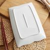 Huihuang White Rectangular Ceramic Dinner Plate