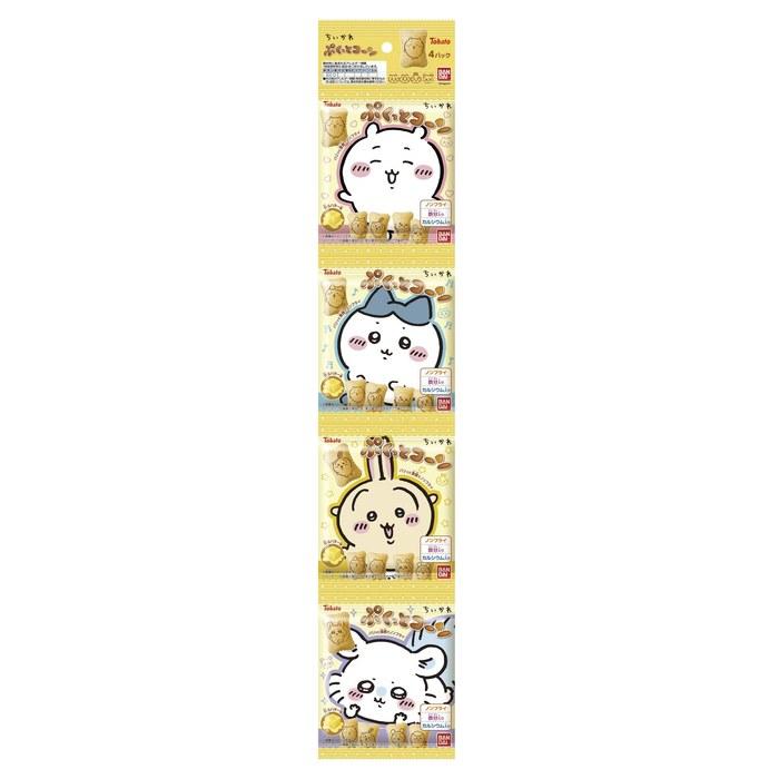 Tohato Chiikawa Pukutto Corn 4-Pack Fragrant Butter Flavor 28g x 15 Bags