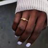 CAOSHI Fashion Knot Finger Ring Lady Chic Two Tone Style Jewelry Low-key Trendy Female Versatile Accessories for Daily Wear