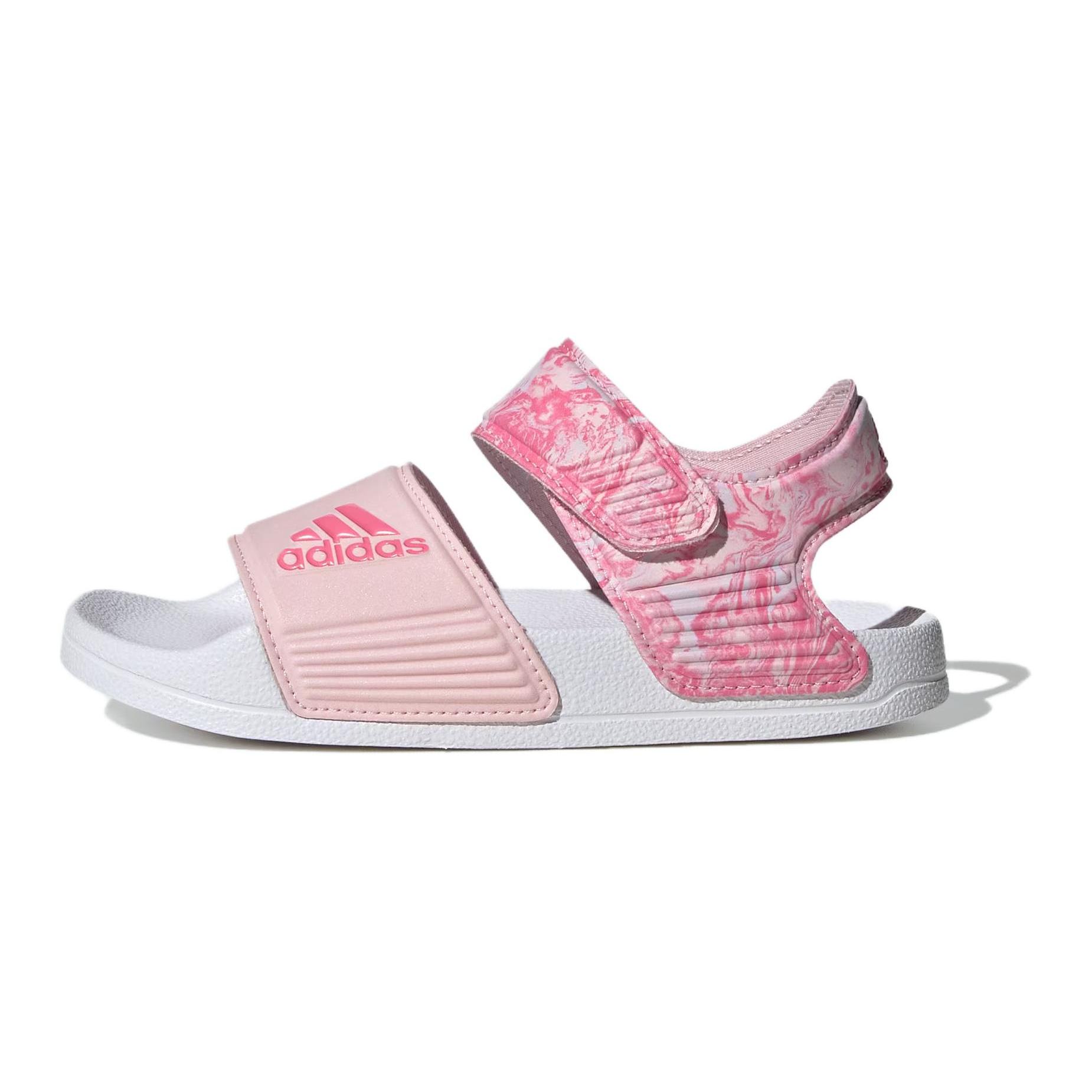 

Adidas Adilette Cushioning, Wear Resistant Children s Sandals Pink White Kids ID2624 28