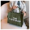 Stylish Tote Bag New Lettering Handbag Large-Capacity Canvas Crossbody Bag CLE