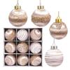 9 Pcs 3.15 Inch Christmas Ball Ornaments Glitter Sequin Xmas Hanging Foam Ball Decorations for Wedding Party Holiday Home Office Decor