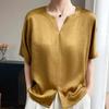 Silk Mulberry Silk Shirt High-end Silk Shirt New Solid Color Top for Summer